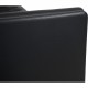 Erik Jørgensen EJ315 3.personers sofa i sort læder 2000'erne