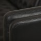 Erik Jørgensen EJ315 3.personers sofa i sort læder 2000'erne