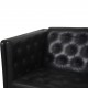 Erik Jørgensen EJ315 3.personers sofa i sort læder 2000'erne