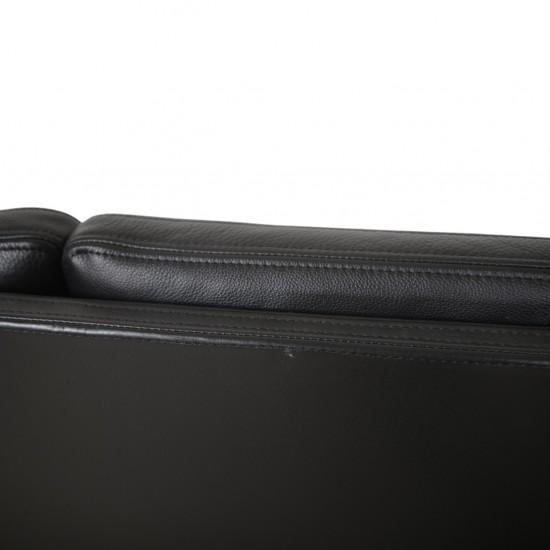 Erik Jørgensen EJ315 2-personers sofa i sort læder 2000'erne
