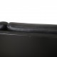 Erik Jørgensen EJ315 2-personers sofa i sort læder 2000'erne