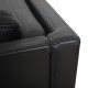 Erik Jørgensen EJ315 2-personers sofa i sort læder 2000'erne
