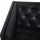 Erik Jørgensen EJ315 2-personers sofa i sort læder 2000'erne