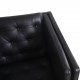 Erik Jørgensen EJ315 2-personers sofa i sort læder 2000'erne