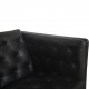 Erik Jørgensen EJ315 2-personers sofa i sort læder 2000'erne