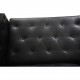 Erik Jørgensen EJ315 2-personers sofa i sort læder 2000'erne