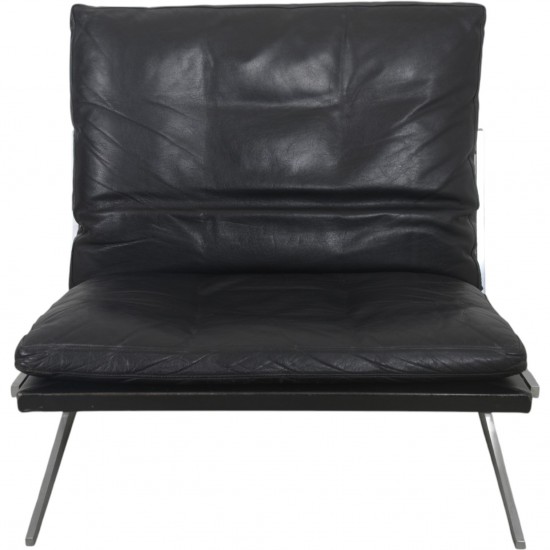 Fabricius & Kastholm BO561 lounge chair in black leather 1980s
