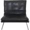 Fabricius & Kastholm BO561 lounge chair in black leather 1980s