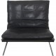 Fabricius & Kastholm BO561 lounge chair in black leather 1980s