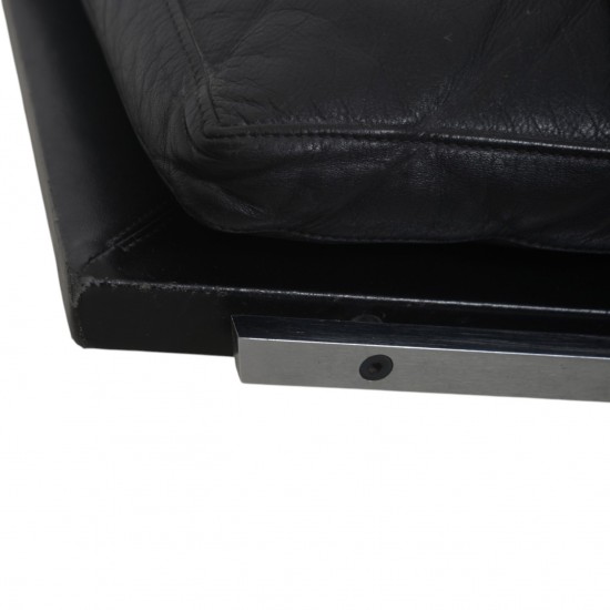 Fabricius & Kastholm BO561 lounge chair in black leather 1980s