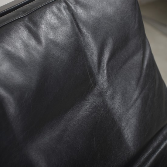 Fabricius & Kastholm BO561 lounge chair in black leather 1980s