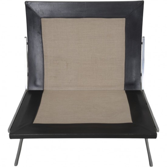 Fabricius & Kastholm BO561 lounge chair in black leather 1980s