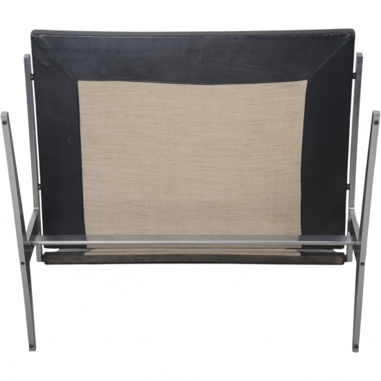 Fabricius & Kastholm BO561 lounge chair in black leather 1980s