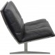 Fabricius & Kastholm BO561 lounge chair in black leather 1980s