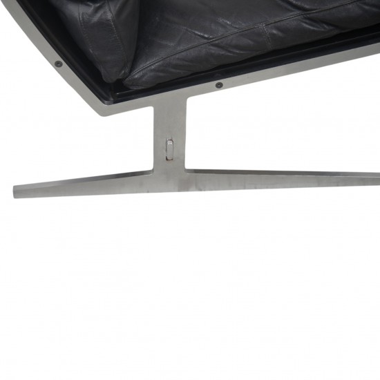 Fabricius & Kastholm BO561 lounge chair in black leather 1980s