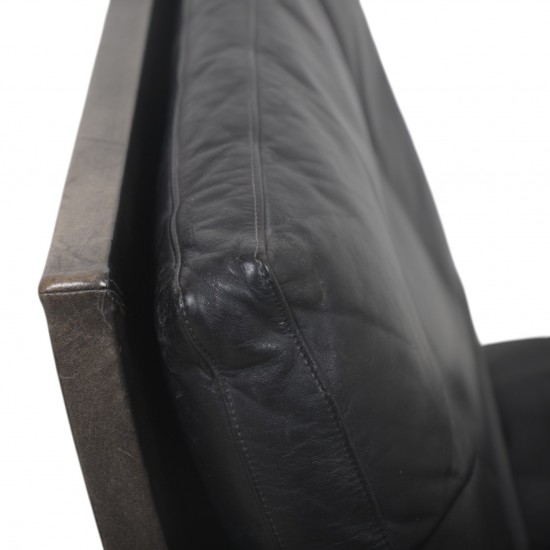 Fabricius & Kastholm BO561 lounge chair in black leather 1980s