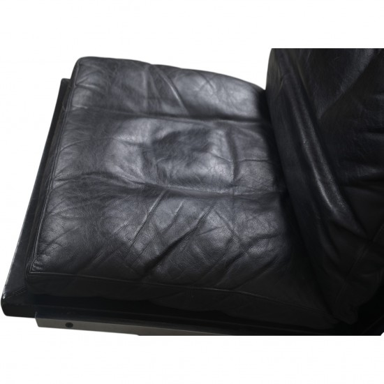 Fabricius & Kastholm BO561 lounge chair in black leather 1980s