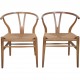 Sæt af to Hans Wegner CH24 Y-stole i eg 1970'erne
