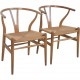 Sæt af to Hans Wegner CH24 Y-stole i eg 1970'erne