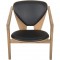 Hans Wegner GE460 Butterfly stol i eg og sort læder 2015