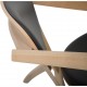 Hans Wegner GE460 Butterfly stol i eg og sort læder 2015