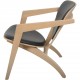 Hans Wegner GE460 Butterfly stol i eg og sort læder 2015