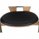 Hans Wegner GE460 Butterfly stol i eg og sort læder 2015