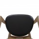 Hans Wegner GE460 Butterfly stol i eg og sort læder 2015
