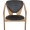 Hans Wegner GE460 Butterfly stol i eg og sort læder 2015