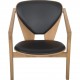 Hans Wegner GE460 Butterfly stol i eg og sort læder 2015