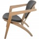 Hans Wegner GE460 Butterfly stol i eg og sort læder 2015