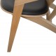 Hans Wegner GE460 Butterfly stol i eg og sort læder 2015