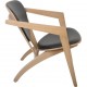 Hans Wegner GE460 Butterfly stol i eg og sort læder 2015