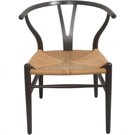 Sæt af 6 brune Hans Wegner Y-stole CH24 stole 1990'erne