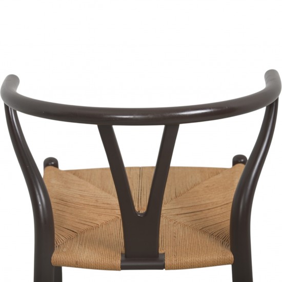 Sæt af 6 brune Hans Wegner Y-stole CH24 stole 1990'erne