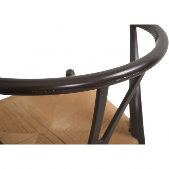 Sæt af 6 brune Hans Wegner Y-stole CH24 stole 1990'erne