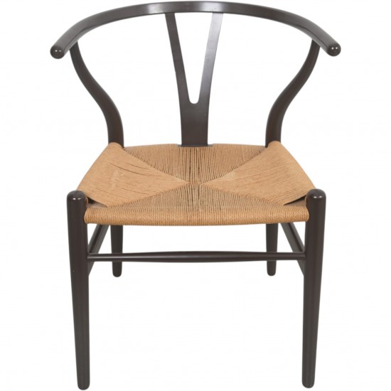 Sæt af 6 brune Hans Wegner Y-stole CH24 stole 1990'erne