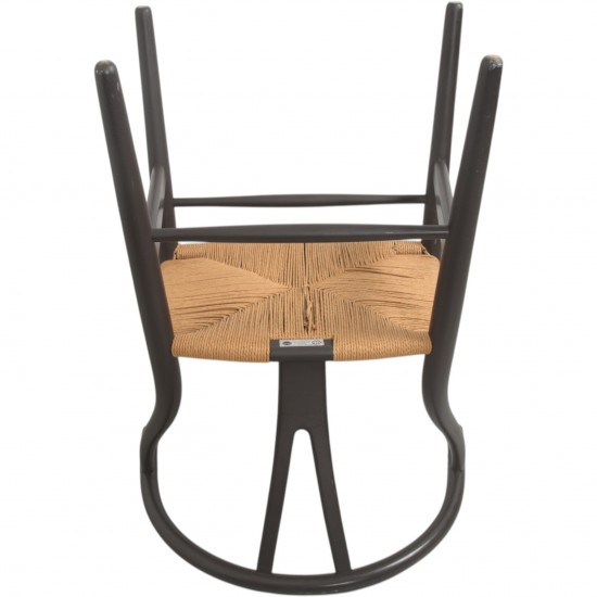 Sæt af 6 brune Hans Wegner Y-stole CH24 stole 1990'erne