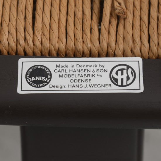 Sæt af 6 brune Hans Wegner Y-stole CH24 stole 1990'erne