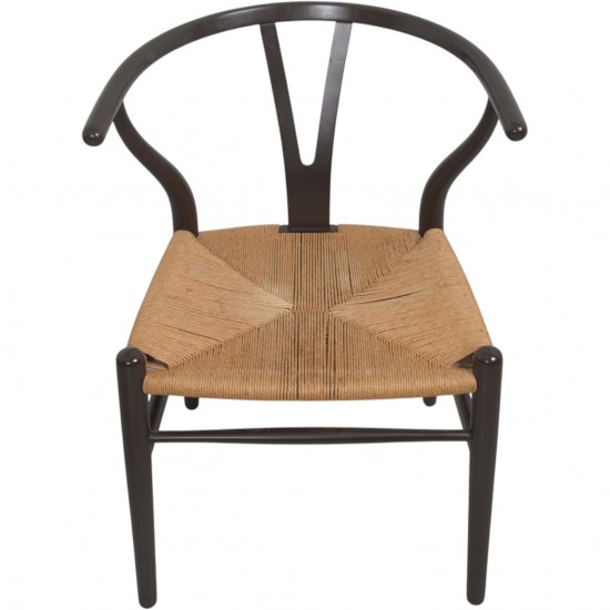 Sæt af 6 brune Hans Wegner Y-stole CH24 stole 1990'erne