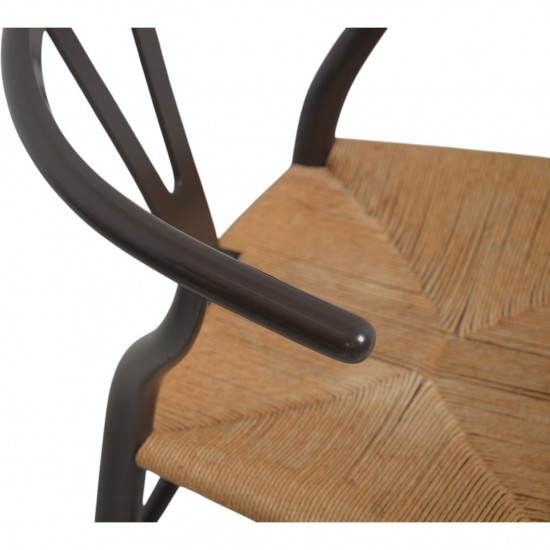 Sæt af 6 brune Hans Wegner Y-stole CH24 stole 1990'erne