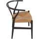 Sæt af 6 brune Hans Wegner Y-stole CH24 stole 1990'erne