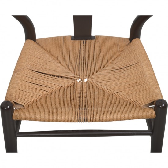 Sæt af 6 brune Hans Wegner Y-stole CH24 stole 1990'erne