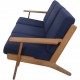 Hans Wegner GE290 3-personers sofa i eg 1990'erne
