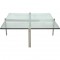 Poul Kjærholm PK65 glass coffee table 2000s