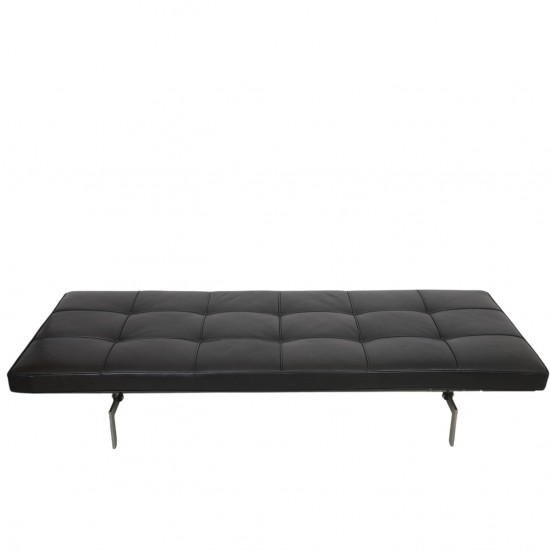 Poul Kjærholm PK80 daybed i sort elegance læder 2008