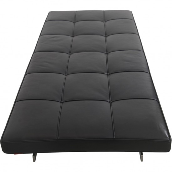 Poul Kjærholm PK80 daybed i sort elegance læder 2008
