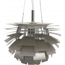 Poul Henningsen Stål kogle lampe 48 Cm 2000'erne