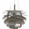 Poul Henningsen Stål kogle lampe 48 Cm 2000'erne