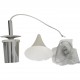 Poul Henningsen Stål kogle lampe 48 Cm 2000'erne